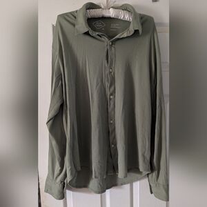 Alex Crane Green Pima Cotton Shirt XL